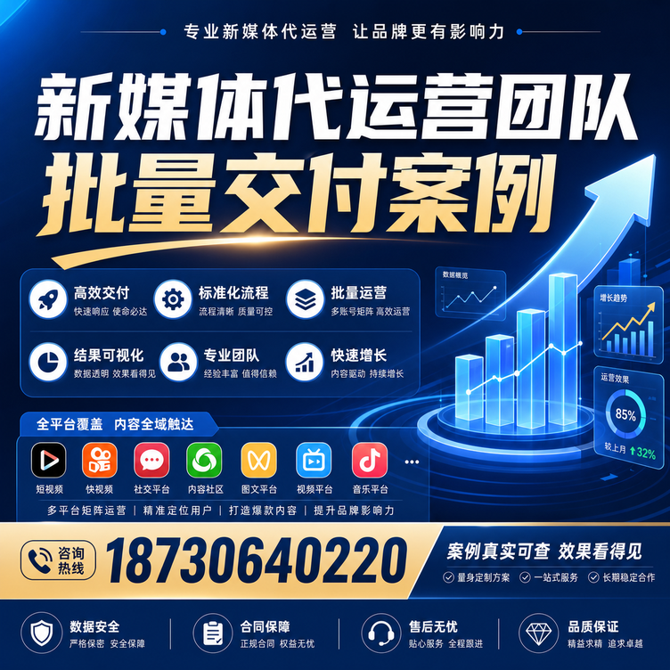 河源代运营公司多客户账号批量高效交付案例