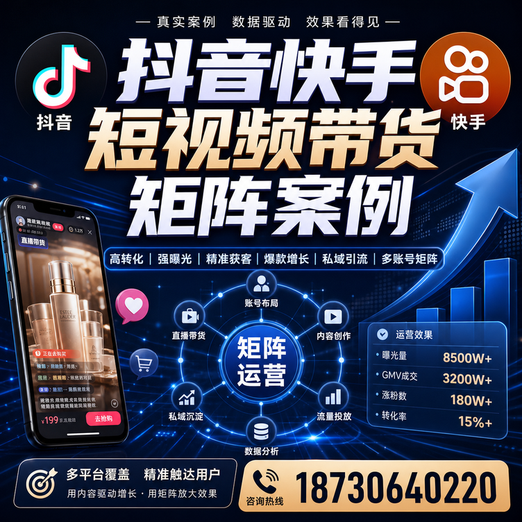河源短视频带货团队多平台矩阵自动分发案例